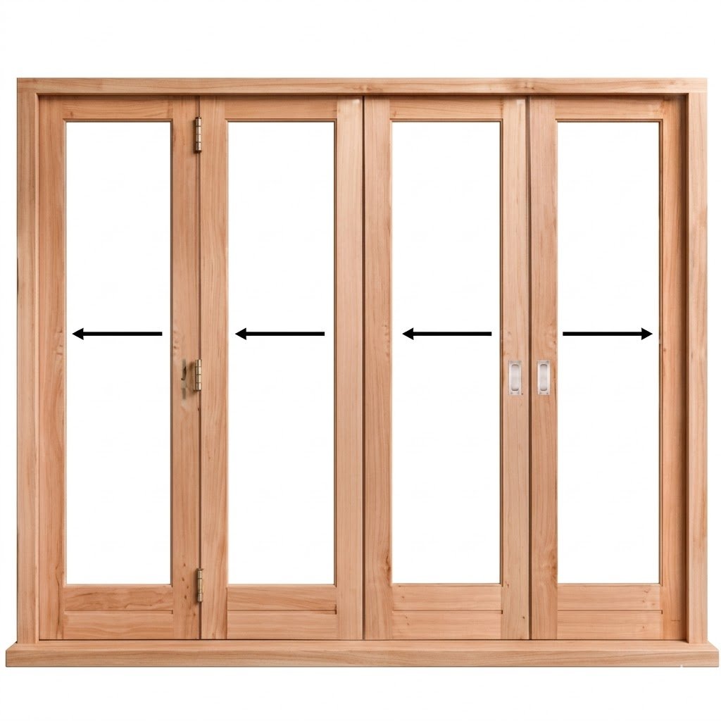 Folding door stack system