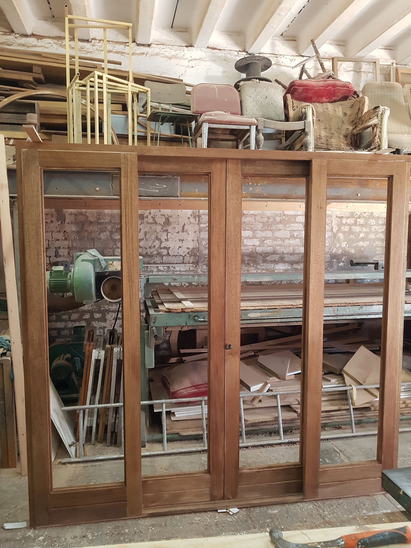 Sliding door track system